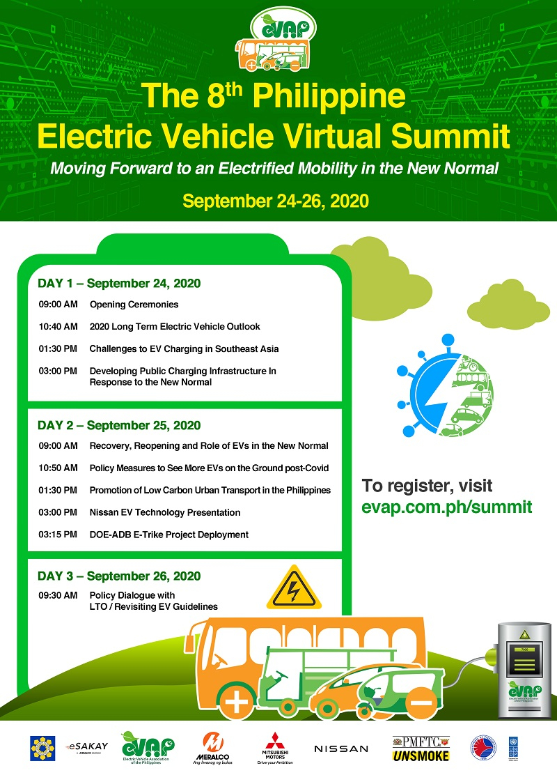 An online event invitation The 8th Philippine Electric Vehicle Summit